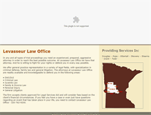 Tablet Screenshot of levasseurlawoffice.com